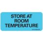 Lab Communication Label (Paper, Removable) Store At Room 2 1/4"x1 Blue - 420 per Roll