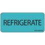 Label Paper Removable Refrigerate, 1" Core, 2 1/4" x 1", Blue, 420 per Roll