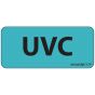 Label Paper Permanent UVC+B11741" Core 2 1/4" x 1", Blue, 420 per Roll