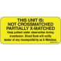 Label Paper Permanent This Unit Is:, 1" Core, 2 1/4" x 1", Yellow, 420 per Roll