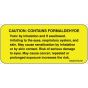 Label Paper Permanent Caution: Contains 1" Core 2 1/4"x1 Yellow 420 per Roll
