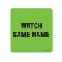 LABEL PAPER REMOVABLE WATCH SAME NAME 1" CORE 2 7/16" X 2 1/2" FL. GREEN 400 PER ROLL