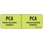 Label Paper Removable PCA: PCA, 1" Core, 2 15/16" x 1", Fl. Chartreuse, 333 per Roll