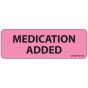Label Paper Removable Medication Added, 1" Core, 2 15/16" x 1", Fl. Pink, 333 per Roll