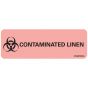 Label Paper Permanent Contaminated Linen 1" Core 2 15/16"x1 Fl. Red 333 per Roll