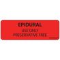 Label Paper Permanent Epidural Use Only 1" Core 2 15/16"x1 Fl. Red 333 per Roll