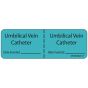 Label Paper Removable Umbilical Vein, 1" Core, 2 15/16" x 1", Blue, 333 per Roll