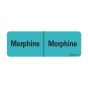 Label Paper Removable Morphine: Morphine, 1" Core, 2 15/16" x 1", Blue, 333 per Roll