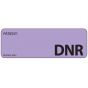 Label Paper Removable Patient: DNR, 1" Core, 2 15/16" x 1", Lavender, 333 per Roll