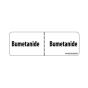 Label Paper Permanent Bumetanide 1" Core 2 15/16"x1 White 333 per Roll