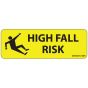 Label Paper Permanent High Fall Risk, 1" Core, 2 15/16" x 1", Yellow, 333 per Roll
