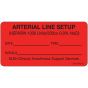 Label Paper Permanent Arterial Line 1" Core 2 15/16"x1 1/2" Fl. Red 333 per Roll
