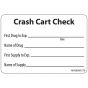 Label Paper Removable Crash Cart Check, 1" Core, 2" 15/16" x 2, White, 333 per Roll