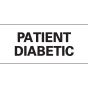 Binder/Chart Tape Removable "Patient Diabetic", 1'' Core, 1'' x 500'', White, 222 Imprints, 500 Inches per Roll