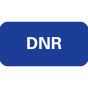 Label Paper Removable DNR, 1" Core, 1 1/2" x 3/4", Blue, 1000 per Roll