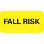 Label Paper Removable Fall Risk, 1" Core, 1 1/2" x 3/4", Yellow, 1000 per Roll