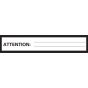 Binder/Chart Tape Removable "Attention: ", 1'' Core, 1'' x 500'', White, 100 Imprints, 500 Inches per Roll