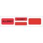 Label Paper Permanent Allergy Allergy 1" Core 4 3/4 "x3/4" Red 500 per Roll