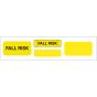 Label Paper Permanent Fall Risk Fall 1" Core 4 3/4 "x3/4" Yellow 500 per Roll