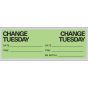 IV Label Paper Permanent Change Tuesday 1" Core 2 15/16"x1 Fl. Green 500 per Roll