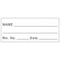 Lab Communication Tape (Removable)Name Rm. No. Date 1 x500" White - 222 Imprints per Roll