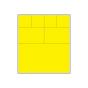 V-Notch® Label Cerner Direct Thermal Paper Permanent 3" Core 4" X 4-1/2" Yellow 1000 per Roll, 2 Rolls per Box
