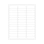CHART LABELS LASER 2 5/8"X3/4" WHITE - 4 PKS OF 250 PER CASE - Media supports text, linear and 2D bar codes, photos and graphics