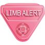 In-A-Snap® Alert Bands® Clasp Plastic "Limb Alert" Embedded Print, Interleaving Design, State Standardization Adult/Pediatric Pink - 250 per Package