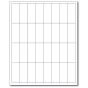 CHART LABELS LASER LANDSCAPE 2 5/8"X1 WHITE - 32 LBLS PER SHEET, 4 PKS OF 250 SHEETS PER CASE - Supports text, bar codes, and graphics