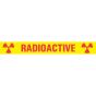 Hazard Tape (removable) Radioactive 1/2" x500" per Roll Yellow 125