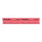 Anesthesia Tape with Date, Time & Initial (Removable) Pavulon mg/ml 1/2" x 500" - 333 Imprints - Fluorescent Red - 500 Inches per Roll
