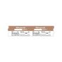 Anesthesia Tape, with Expiration Date, Time & Initial (Removable), "Metoprolol mg/ml" 3/4" x 500", Copper with White, - 333 Imprints - 500 Inches per Roll