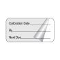 Label Self-Laminating Paper Removable Calibration Date 1-1/2" Core 2" x 1" Clear, 1000 per Roll