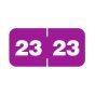 Smead® Compatible Color Code Label Year "23", 1-1/2" x 3/4", Purple, Mylar, 1000 Per Roll