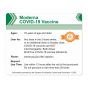 Moderna COVID-19 Vaccine Storage & Handling Label, CDC, 4" X 3-1/4", 250 per Roll