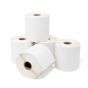 Direct Thermal Label, Paper, Permanent, 3-1/2" x 1-1/2", 3/4" Core, White, 5 rolls of 1000 labels