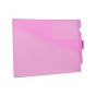 Pink Outguide, Center Tab, letter size, 2 pockets