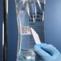 Renovo™ Direct Thermal IV Bag Label, Paper, 4" x 1", 3" Plastic Core being applied to IV Bags