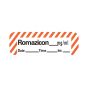 ANESTHESIA LABEL WITH DATE, TIME, AND INITIAL PAPER PERMANENT ROMAZICON MG/ML 1" CORE 1 1/2" X 1/2" WHITE WITH FL. RED