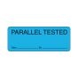 Lab Communication Label (Paper, Permanent) Parallel Tested  2 1/4"x7/8" Blue - 1000 per Roll