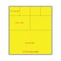 Label Cerner Direct Thermal IR Paper Permanent 3" Core 4"x4 1/2" Yellow 1000 per Roll, 2 Rolls per Case