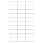 Chart Labels Laser Portrait 2 27/32" x 1 1/12" White - 30 Labels per Sheet, 4 Pks of 250 Sheets per Case