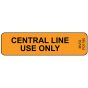 Label Paper Removable Central Line Use, 1" Core, 1 7/16" x 3/8", Fl. Orange, 666 per Roll