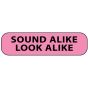 Label Paper Removable Sound Alike Look, 1" Core, 1 7/16" x 3/8", Fl. Pink, 666 per Roll