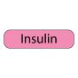 Label Paper Removable Insulin, 1" Core, 1 7/16" x 3/8", Fl. Pink, 666 per Roll