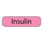 Label Paper Permanent Insulin, 1" Core, 1 7/16" x 3/8", Fl. Pink, 666 per Roll