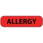 Label Paper Permanent Allergy 1" Core 1 7/16"x3/8" Fl. Red 666 per Roll
