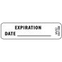 Label Paper Removable Expiration Date, 1" Core, 1 7/16" x 3/8", White, 666 per Roll