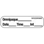 Label Paper Removable Omnipaque Date Time, 1" Core, 1 7/16" x 3/8", White, 666 per Roll
