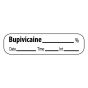 Label Paper Removable Bupivicaine % Date 1" Core 1 7/16" X 3/8" White 666 per Roll